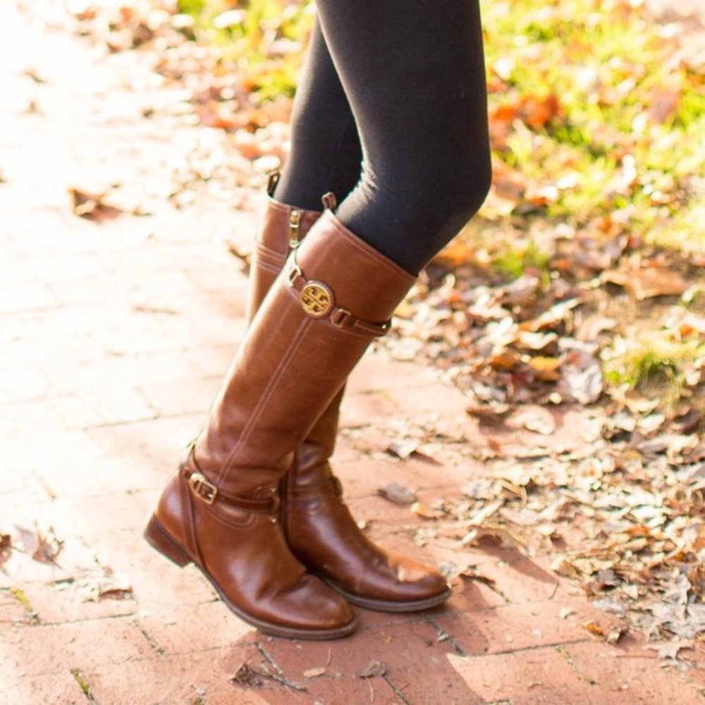 Tory Burch Calista riding boots. Rare. Size 7.5